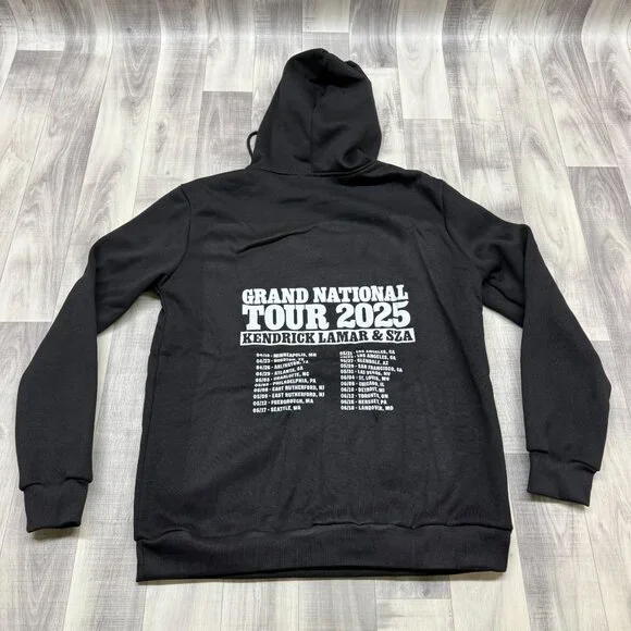 ✅Womens L Black Graphic Hoodie Kendrick Lamar & SZA Grand National Tour 2025 - Picture 2 of 10